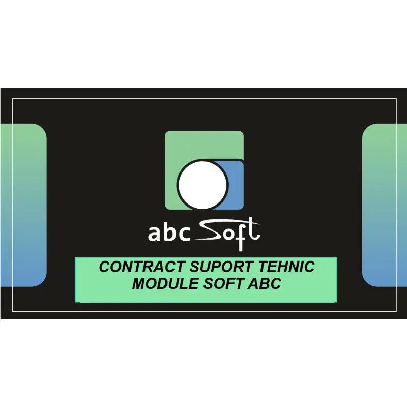 Contract de Suport Tehnic Module Soft ABC - 1 lună